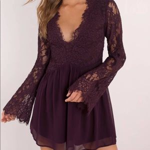 Wine colored shift dress!